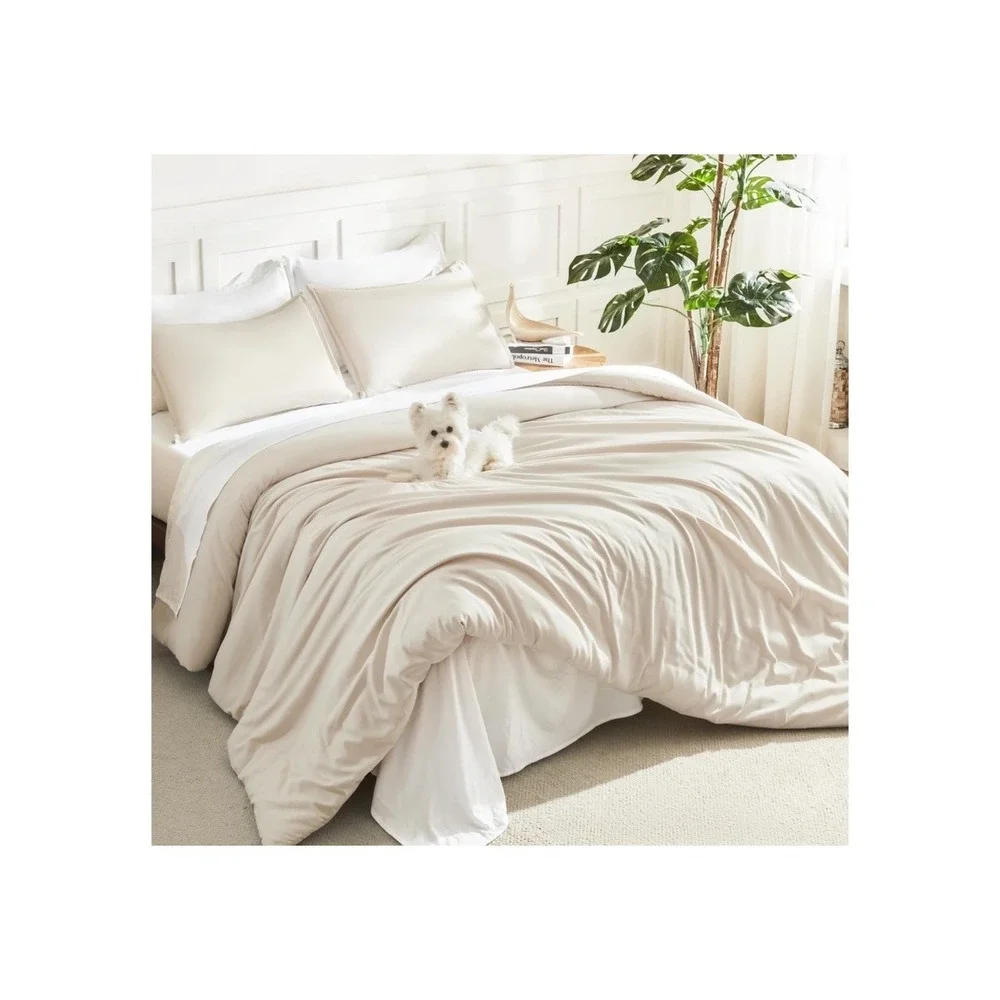 Litanika Khaki Comforter Set Twin/Twin XL‎ 66x90 All Season Bedding 2 Pieces New